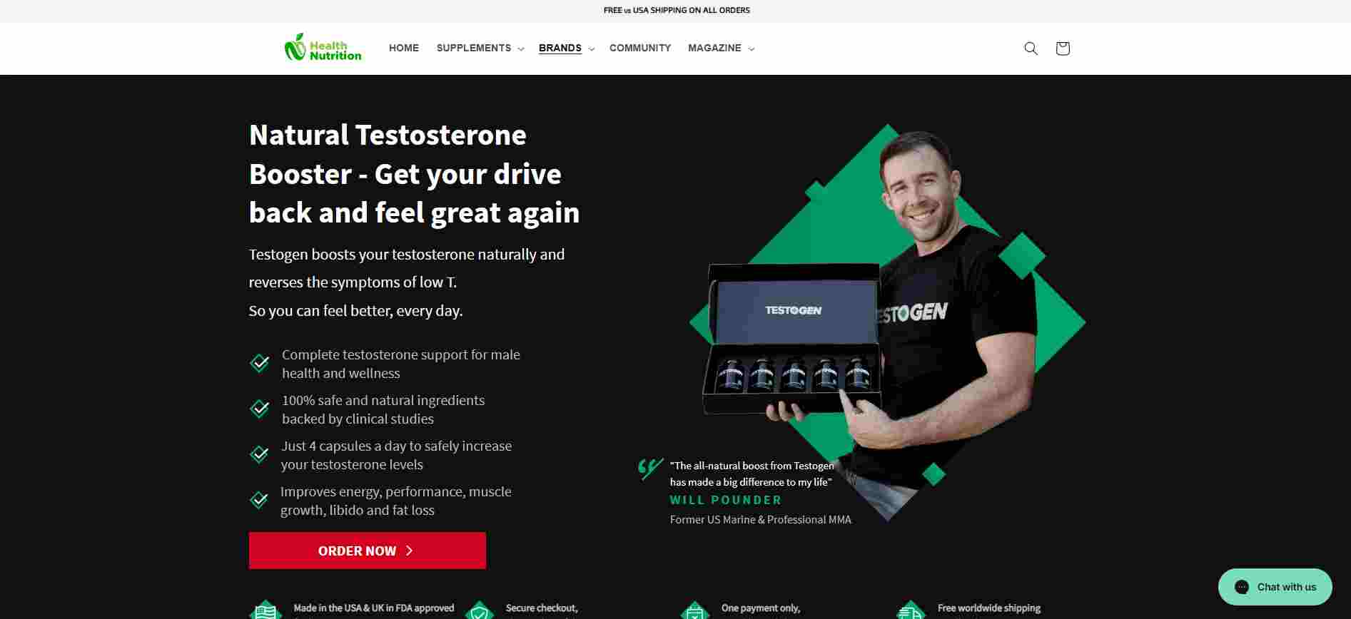 Testogen official website